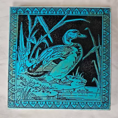 Gorgeous Minton Bird Design Antique 6 Inch Tile Aesthetic Design • £68