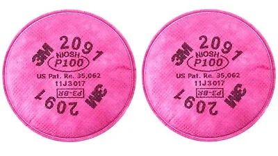 3M 2091 P100 Replacement Particulate Filters Respirator Protection USA MADE • $407.95