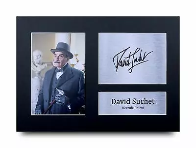 David Suchet Signed Pre Printed Autograph A4 Photo Gift For A Poirot Fan • £19.99