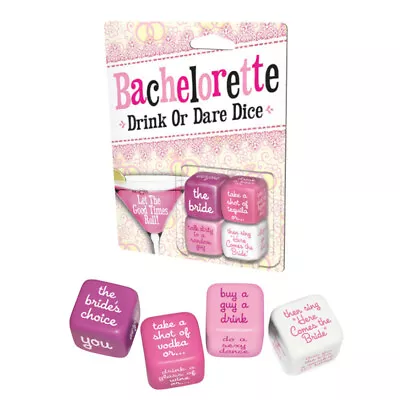 Bachelorette Drink Or Dare 4 Dice Game Pack Brand New *AU Stock* • $6.47