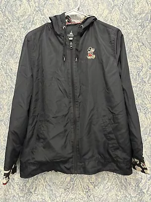 Disney Parks Mickey Mouse Jacket Full Zip Black Womens Size Medium • $23