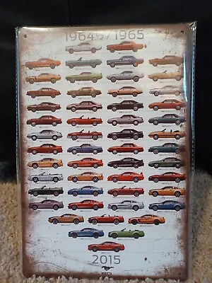 Ford Mustang Metal Sign 1964.5- 2015. Has Vintage Look. New SEALED!  • $14