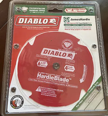 Diablo James Hardie Circular Saw Blade 6 1/2 In 4 Teeth (D0604DH) • $37.99
