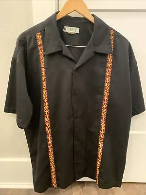 Vintage Men’s Filter Flame Bowling Shirt - Large • $12.99