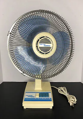 Vintage Frigid Goldstar 12” Oscillating 3 Speed Tabletop Fan FD-3032 Blue • $29.99