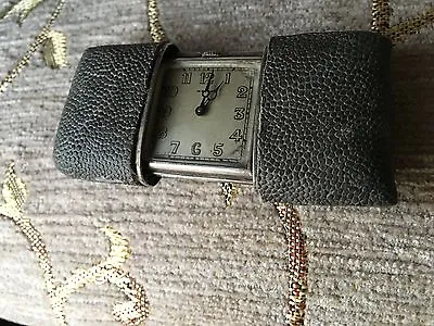 Movado  Mechanical  Travel / Purse Watch Solid Sterling Silver Art Deco • $574.11