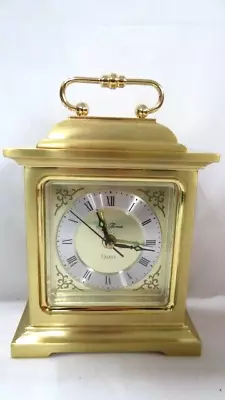 Vtg Seth Thomas Carriage Quartz Alarm Clock Rapture Mantle Japan Brass Works 6  • $26