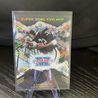 Marcus Allen 2020 Panini Super Bowl XVIII #SBXVIII On Card Auto Autograph /100 • $42.50