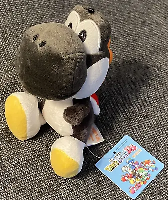 South Korea KPS Sanei Mario Yoshi’s Island DS 5” Black Yoshi Plush Toy Doll 2009 • $35