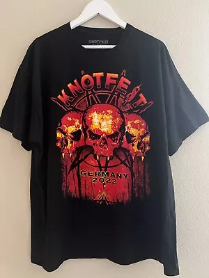 KNOTFEST Concert 2022 Germany SLIPKNOT T Shirt 2XL Metal Rock Meshuggah • $21.24