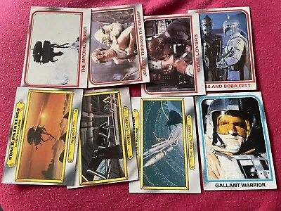 Star Wars Empire Strikes Back 1980 Topps Starter Lot Or Set Of 8 Different Cards • $9.99