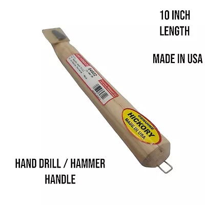 Link Handles White Hickory Machinist Hammer Handle  10 In. Wood / Metal Wedges • $12.99