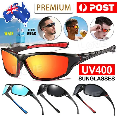 $11.85 • Buy Men Sunglasses UV400 Polarized Glasses Fishing Sports Driving WrapAround Eyewear