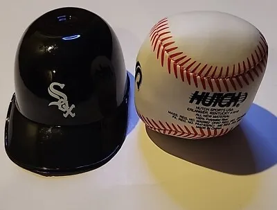 VINTAGE Chicago White Sox BASEBALL Mini Helment Hutch MLB  SOFT SOFTEE Plastic  • $14.97