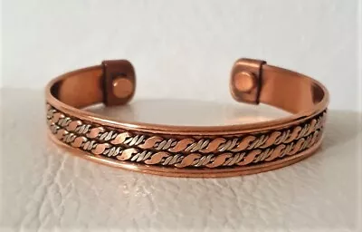 £6.99 • Buy BILMASEE COPPER BANGLE MAGNETIC BRACELET PAIN RELIEF ARTHRITIS CARPAL Twisted