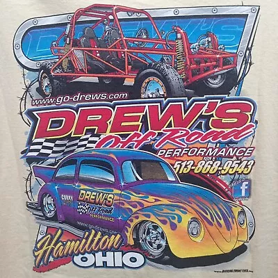 Drews Offroad VW Dune Baja Buggy 4x4 Mens 2XL  Tshirt MK3 • $19.99