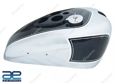 Black & Chrome Gas Fuel Petrol Tank Fits For Triumph T90 Pre War Model AEs • $314.06