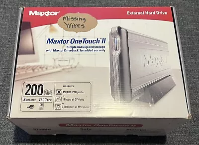 Maxtor One Touch II 200 GB External Hard Drive • $29