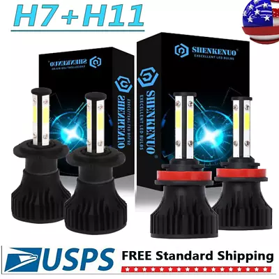 H7 H9 For Suzuki GSXR600 2006-2007 2011-2018 LED 8000LM Headlight Bulbs 6000K • $30.79