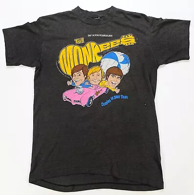 Rare VTG The Monkees Coming To Your Town 20th Anniversary 1986 Tour T Shirt 80s • $49.99