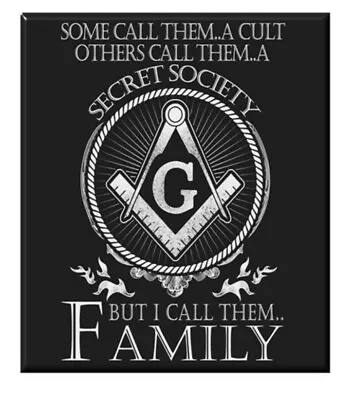 Masonic Secret Society Family Patch Square Compass Iron Sew Fraternity NEW! • $7.95