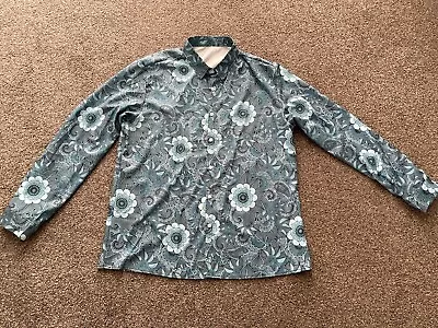 MENS PSYCHEDELIC PAISLEY FLORAL PATTERN SHIRT - SIZE XL **New** • £14.99