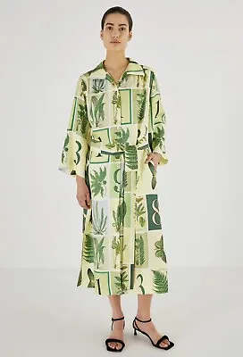 $230 • Buy Oroton Fern Garden Column Dress Size 14