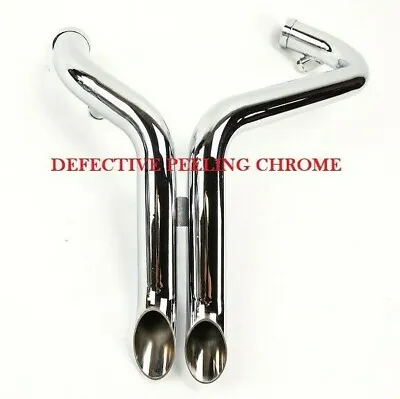 Drag Pipes Harley Davidson LAF 1.75 Sportster 883 Exhaust 1984-2014 Chrome • $55