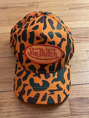 Von Dutch Unisex Orange Camo Trucker Hat  • $115