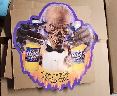 Vintage Budweiser Bud Ice Tales From The Crypt Halloween Promo  Double Sided • $79.99