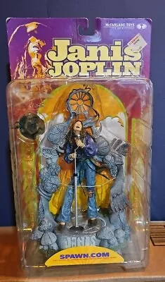 McFarlane Toys SUPER JANIS JOPLIN 6  2000 ACTION FIGURE With Mic SAMPLE -KB TOYS • $20