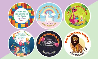 Personalised Birthday Stickers Labels Thank You For Coming To My Party • $3.85