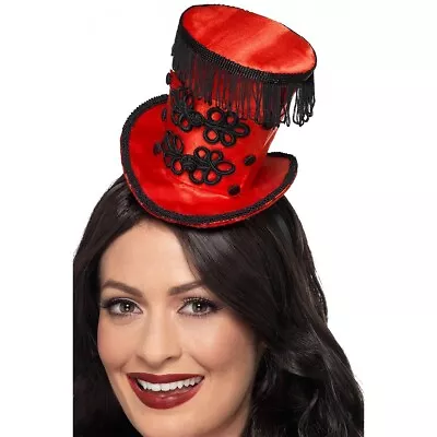 Ring Master Mini Hat Red Costume Accessory Adult Halloween • $13.19