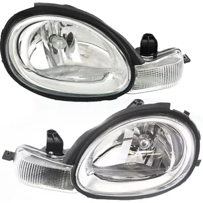 Fits 2001 DODGE NEON Headlight Assembly Pair Driver And Passenger Side • $115.53