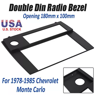 For 78-85 Chevrolet Monte Carlo Double Din Radio Trim Bezel Bracket 180mmx100mm • $29.99