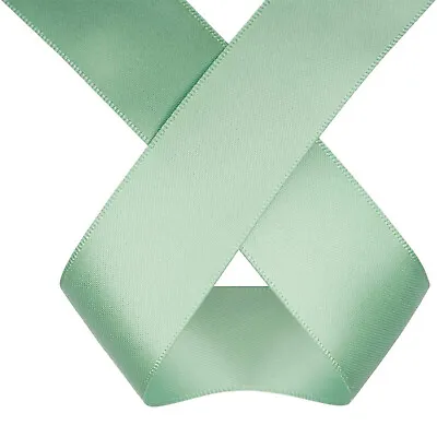 Double Sided Satin Ribbon Various Shades 3mm 40mm 50mm Widths 1 Metre Cut Length • £1.49