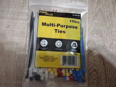 150 Count Multi-Purpose  4   Color Cable Zip Ties Nylon Tie Color Assortment • $6.26