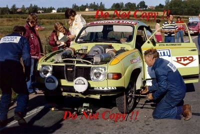 £4 • Buy Stig Blomqvist Saab 96 V4 1000 Lakes Rally 1975 Photograph 1