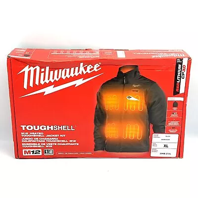Milwaukee M12 Toughshell XL Long Sleeve Unisex Full-Zip Heated Jacket Kit Black • $108.95