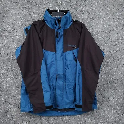 Moonstone Jacket Mens M Medium Gore Blue Black Winter Snow Ski Full Zip USA • $59.99
