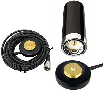 HH-N2RS Dual Band NMO Antenna Mount Base W/5M Magnetic RG-58 Cable For Car Radio • $13.29