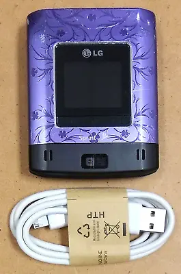 LG Lotus LX600 - Purple Floral & Black ( Sprint ) Very Rare Flip Phone - Bundled • $63.74
