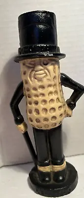 Vintage Antique Planters Mr. Peanut Cast Iron 7  Bank • $22