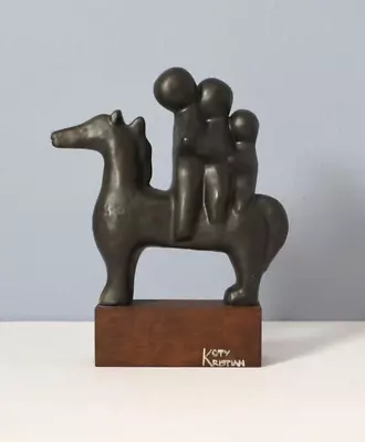 Vintage Mid-Century Modern SIGNED Sculp Horse KOTY KRISTIAN Homage Marino MARINI • $650