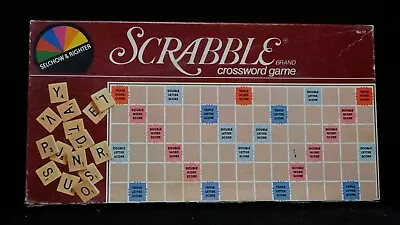 Vintage Scrabble Crossword Board Game 1982 Selchow & Righter No.17 Complete • $9.99