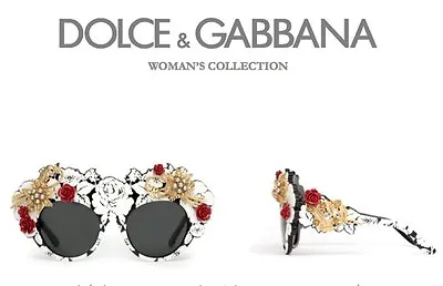 $5K RARE New DOLCE GABBANA MAMAS BROCADE Collectors Sunglasses DG 4275H 1574/87 • $1999.95