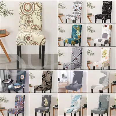 Stretch Dining Chair Covers Slipcover Spandex Wedding Cover 1/4/6/8PCs Removable • $7.99