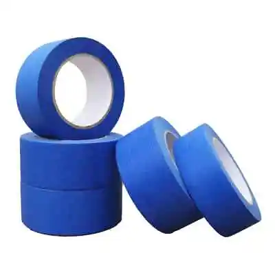 Blue Masking Tape Decorating Craft Tape Tacky Easy To Tear 48mm X 50m • £8.85