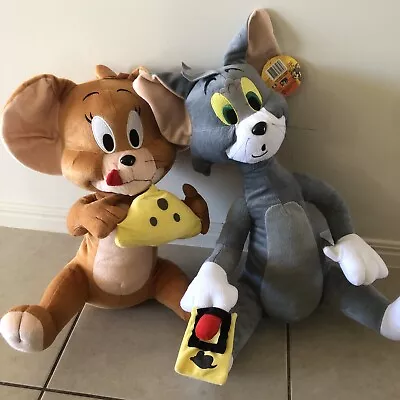 Tom And Jerry Plush Soft Toy 50cm Large Huggable  Warner Bros Toy Collection • $53.99