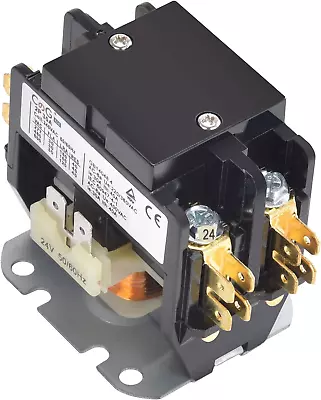 CGele 2 Pole Air Conditioner Contactor 30 Amp 24V CoilCondenser Contactor Compr • $17.64